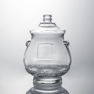 Industrial Liquor Screw Top Glass Bottle for Whisky Vodka Rum