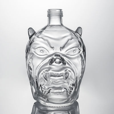 Industrial Liquor Screw Top Glass Bottle for Whisky Vodka Rum