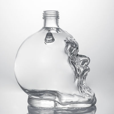 Industrial Liquor Screw Top Glass Bottle for Whisky Vodka Rum