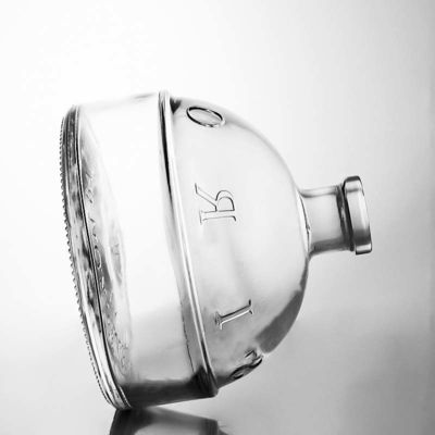 Customized 700ml Glass Liquor Bottle for Whisky Gin Rum Hemispheres and Cylindrical