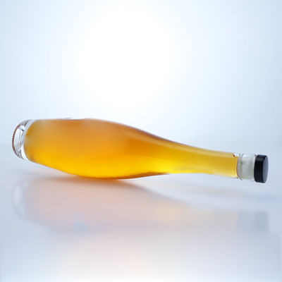 Tall and Thin 500ml/700ml Round Liquor Bottle with Cork Top Clear or Customized Color