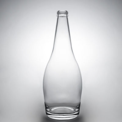 Custom Shape Glass Collar Material Manufacture Grade Liquor Bottles with Custom Caps