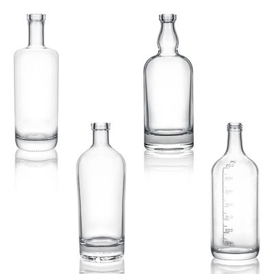 Glass Bottle with Lid Adaptable to Different Scenarios of Rum Vodka Whisky Tequila Gin