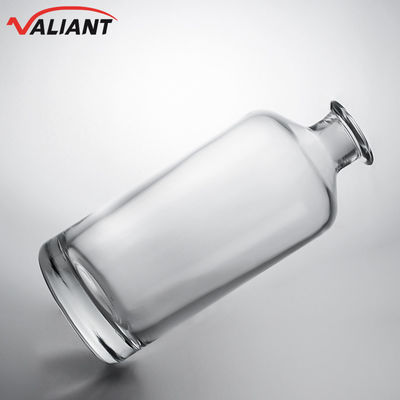 Decal Glass Bottle for Gin Rum Champagne Brandy Whisky Short Neck Clear or Customized