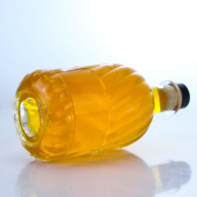 Decal Label Area 500ml Round Shaped Super Flint Glass Bottle for Rum Vodka Whisky Tequila Gin