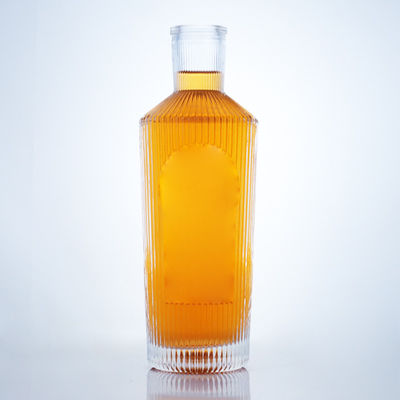 700ml Unique Design Flint Glass Bottle for Gin Rum Champagne Brandy Whisky Liquor