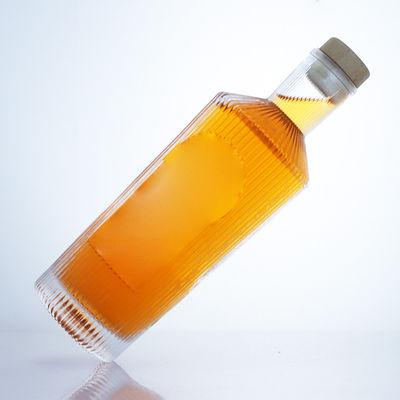 700ml Unique Design Flint Glass Bottle for Gin Rum Champagne Brandy Whisky Liquor