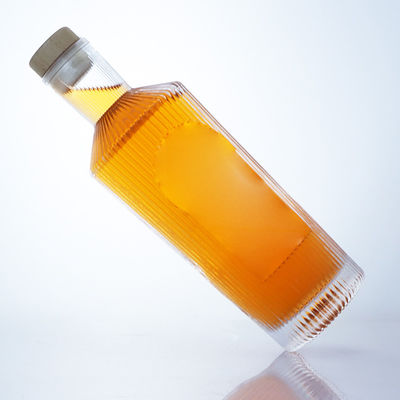 700ml Unique Design Flint Glass Bottle for Gin Rum Champagne Brandy Whisky Liquor