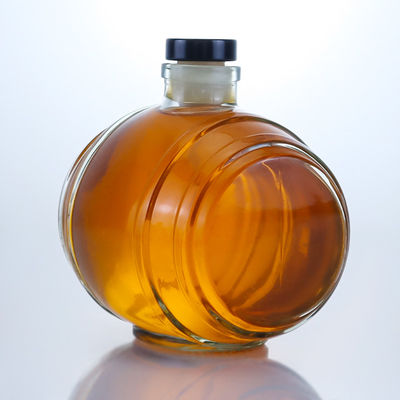 Decal Surface Handling Clear Flint Glass Bottle for Gin Rum Champagne Brandy Whisky Liquor 750ml