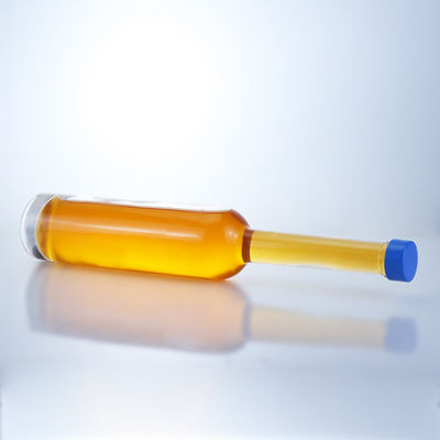 Clear Flint Glass Collar 500ml Long-neck Bottle for Gin Rum Champagne Brandy Whisky