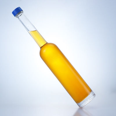Clear Flint Glass Collar 500ml Long-neck Bottle for Gin Rum Champagne Brandy Whisky