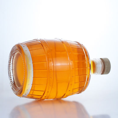Clear Flint Glass Bottle for Gin Rum Champagne Brandy Whisky Unique Design