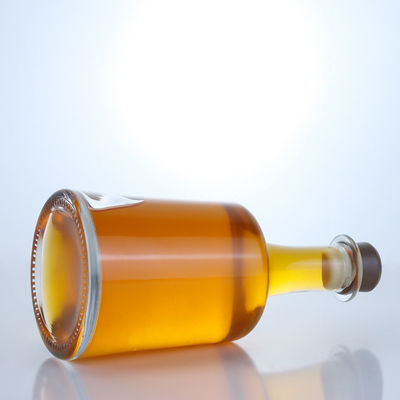 Bell Shaped Glass Bottle for Gin Rum Champagne Brandy Whisky Clear or Customized Color