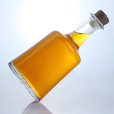 Bell Shaped Glass Bottle for Gin Rum Champagne Brandy Whisky Clear or Customized Color