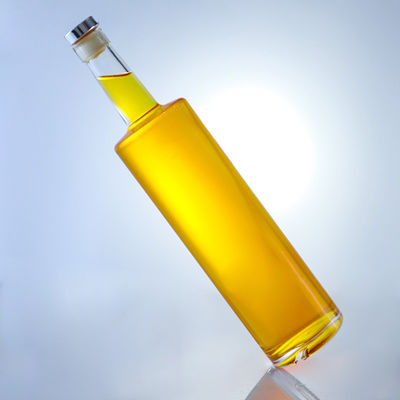 750ml High Flint Glass Bottle for Champagne Gin Rum Brandy Tequila Whisky Liquor T-Cork