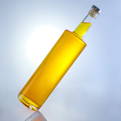 750ml High Flint Glass Bottle for Champagne Gin Rum Brandy Tequila Whisky Liquor T-Cork