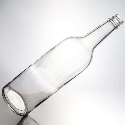 Surface Handling Decal Glass Bottle 1000ml Round Shaped Perfect for Gin Rum Champagne Liquor