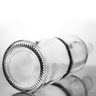 Surface Handling Decal Glass Bottle 1000ml Round Shaped Perfect for Gin Rum Champagne Liquor