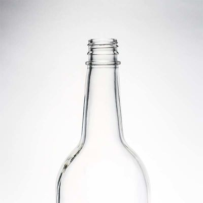 Surface Handling Decal Glass Bottle 1000ml Round Shaped Perfect for Gin Rum Champagne Liquor