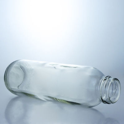 Customized Clear Frosted Glass Bottles for Beverage and Glass Collar within Your Budget