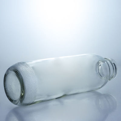 Customized Clear Frosted Glass Bottles for Beverage and Glass Collar within Your Budget