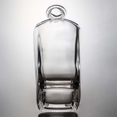 Tequila High Flint Glass Bottle with Cork Customized Logo 700ml 800ml 1000ml Empty