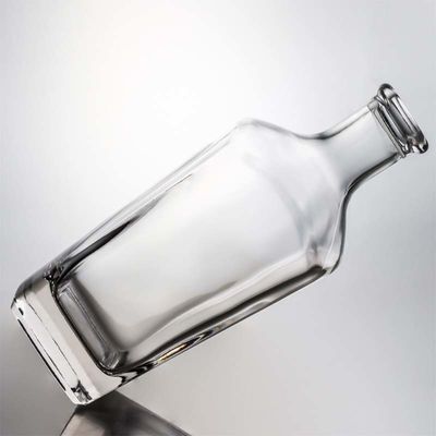 Tequila High Flint Glass Bottle with Cork Customized Logo 700ml 800ml 1000ml Empty