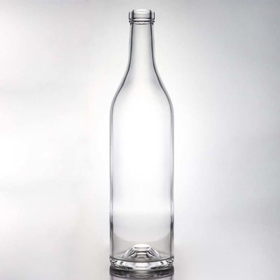 500ml 750ml 1000ml Glass Bottle for Beverage Juice Beer Vodka Whiskey Clear or Customized