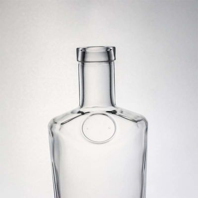 Tequila Industrial Beverage Clear Flint Glass Bottle with Wood Cork 700ml 500ml 1000ml