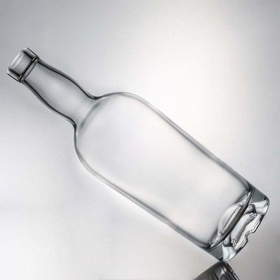 Customized Logo High Flint Gin Rum Liquor Glass Bottle with Cork 700ml 800ml 1000ml