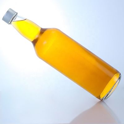 SCREW CAP Customized Logo 500ml 700ml Clear Flint Tequila Whisky Vodka Glass Bottle