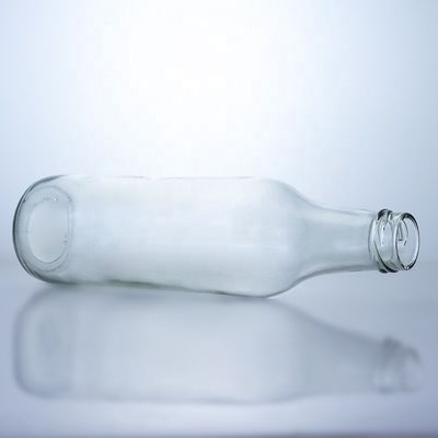 Clear Whisky Vodka Glass Bottle Unique 650ml Special-Shaped with Screw Top Finish