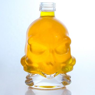 Collar Material Glass Super Flint Glass 750ml Clear Glass Bottle with Screw Cap