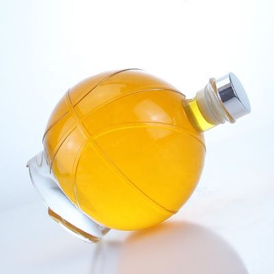 350ml 500ml Popular Shaped Transparent Liquor Glass Bottle for Whisky Rum Gin Brandy
