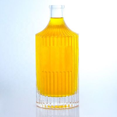 500ml 750ml 1000ml Transparent Empty Glass Bottle for Vodka Gin Rum Whisky Brandy