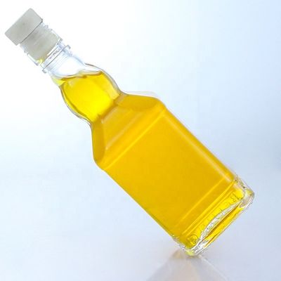 350ml 500ml Screw Cap Flint Glass Transparent Bottle for Whisky Vodka Champagne Tequila Gin Rum