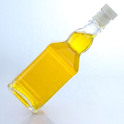 350ml 500ml Screw Cap Flint Glass Transparent Bottle for Whisky Vodka Champagne Tequila Gin Rum