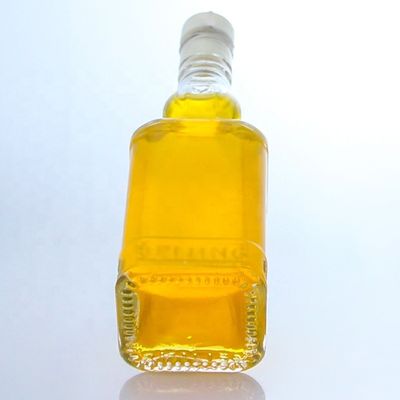 350ml 500ml Screw Cap Flint Glass Transparent Bottle for Whisky Vodka Champagne Tequila Gin Rum
