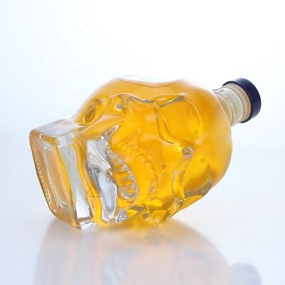 Other Beverage Popular Shaped Transparent 700ml 750ml Bottle for Whisky Rum Gin Brandy