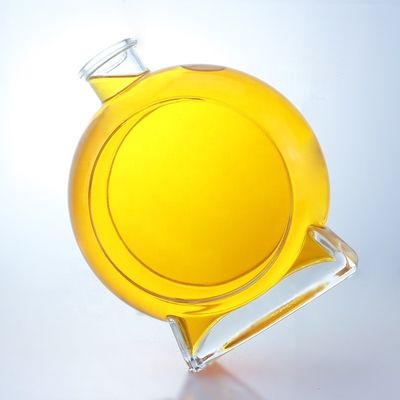 Thick Bottom Cork Sealing Type Empty Glass Bottle for Gin Whisky Rum Tequila Brandy