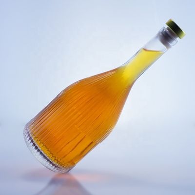 Transparent Empty Glass Bottle for Vodka Gin Rum Whisky Brandy in 500ml 750ml 1000ml