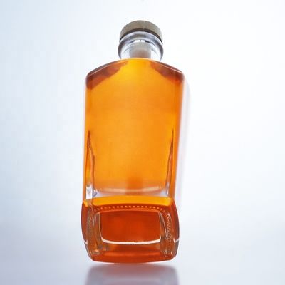 Hot Stamping Surface Handling Clear or Customized Color 750ml Rum Vodka Liquor Glass Bottle