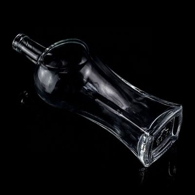 Clear 200ml 375ml 500ml 750ml Glass Liquor Wine Whisky Vodka Tequila Bottle With Cork