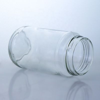 Wine Screw Cap Elegant 410ml 500ml Transparent Glass Bottle for Salad Chili Sauce Ketchup