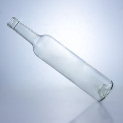 500ml 700ml 750ml 1000ml Clear Glass Bottle for Whisky Hot Stamping Surface Handling