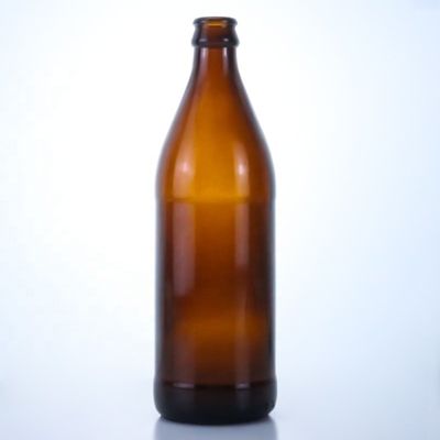 SCREW CAP Beer Empty Glass Bottles with Crown Caps 700ml 750ml Creative Small Amber Bottle