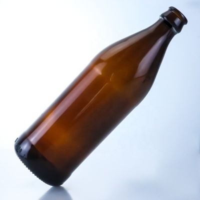 SCREW CAP Beer Empty Glass Bottles with Crown Caps 700ml 750ml Creative Small Amber Bottle