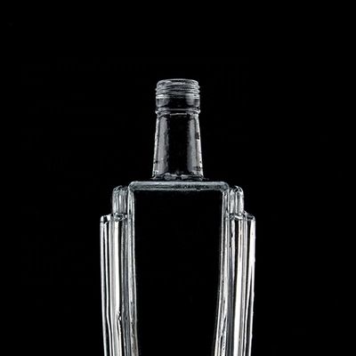 500ml 700ml 750ml Flint Glass Bottle for Champagne Gin Rum Transparent and Embossed