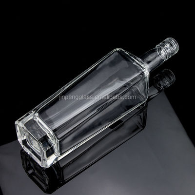 Flint Glass 500ml 750ml 1000ml Special Shaped Empty Bottle for Vodka Whisky Gin Rum
