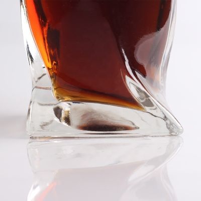 Whisky Sealing Type Cork 750ml/1000ml Transparent Glass Bottle for Champagne